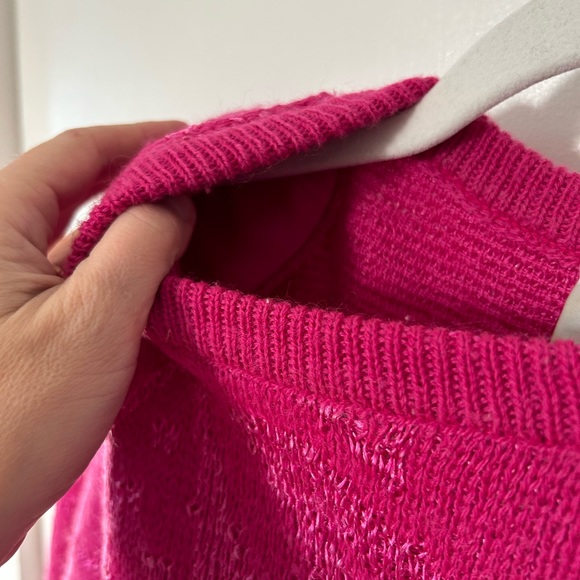 Vintage 80s hot pink sweater - Picture 3 of 4